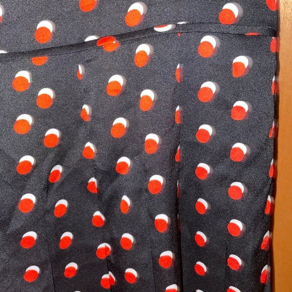 Tommy Hilfiger Polka Dot Sleeveless Dress Size 16 Womens Pleated Design - Picture 6 of 7